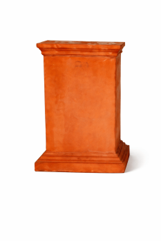 Colonetta liscia – Schlichte Terracotta Säule aus Impruneta, handgefertigt und frostfest